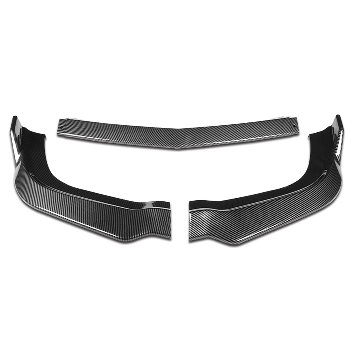 LIP FRONTAL 11-14 DODGE CHARGER SRT - REQURIES DRILLING BUMPER FOR INSTALLATION - 3PC - CARBON FIBER LOOK