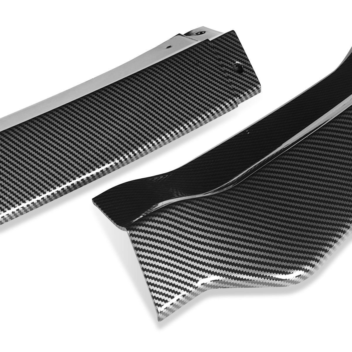 LIP FRONTAL 11-14 DODGE CHARGER SRT - REQURIES DRILLING BUMPER FOR INSTALLATION - 3PC - CARBON FIBER LOOK