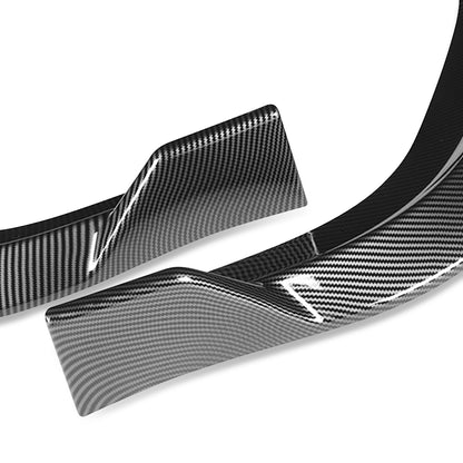 LIP FRONTAL 11-14 DODGE CHARGER SRT - REQURIES DRILLING BUMPER FOR INSTALLATION - 3PC - CARBON FIBER LOOK