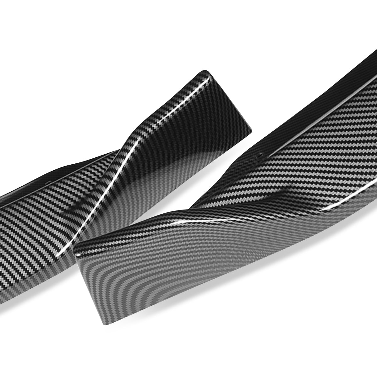LIP FRONTAL 13-16 FORD FUSION - REQUIRES DRILLING BUMPER FOR INSTALLATION - 3PC - CARBON FIBER LOOK