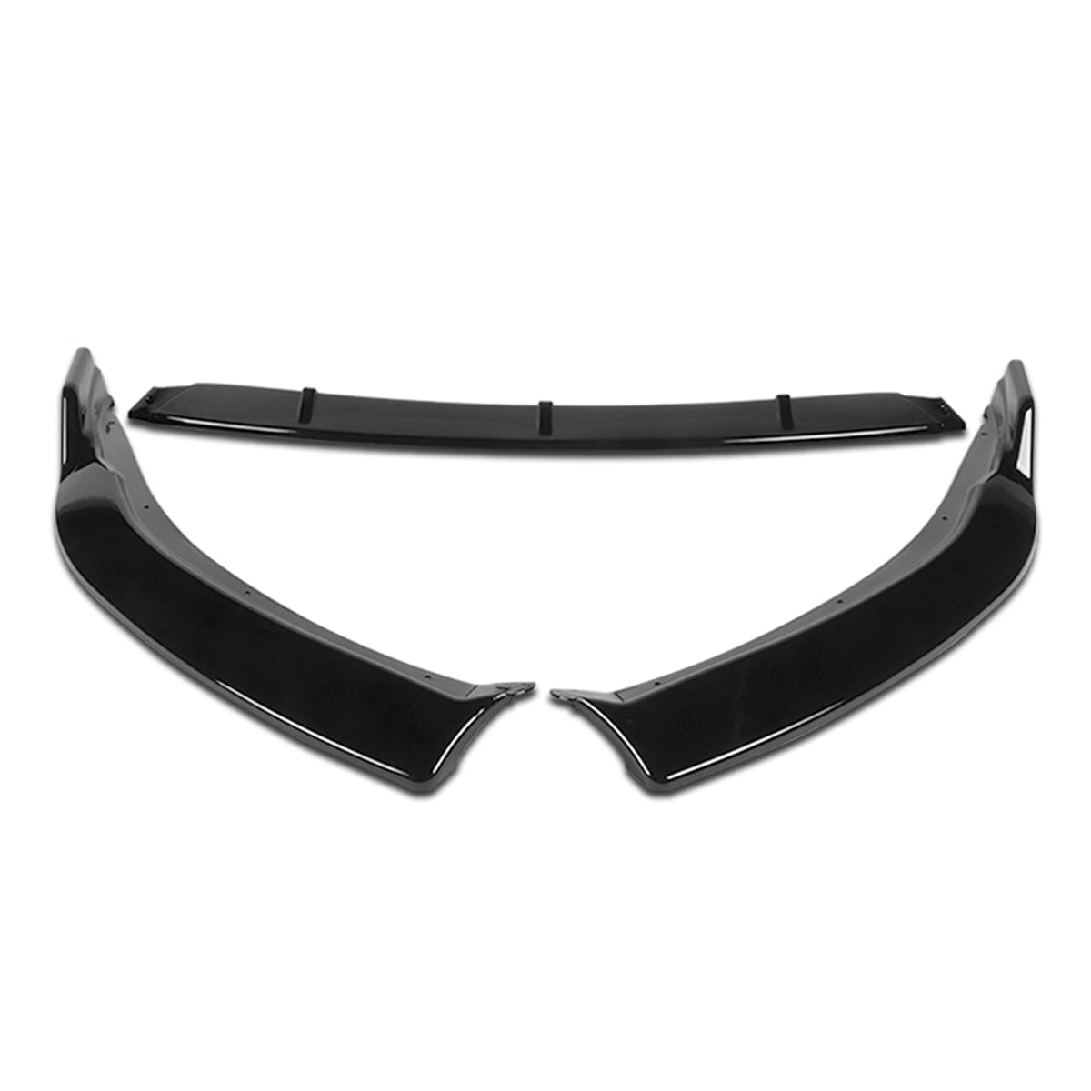 LIP FRONTAL 14-16 TOYOTA COROLLA - FITS LE,CE MODELS ONLY - REQUIRES DRILLING BUMPER FOR INSTALLATION - 3PC - PAINTED GLOSS BLACK