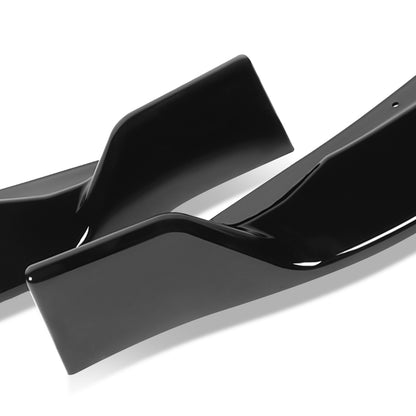 LIP FRONTAL 14-16 TOYOTA COROLLA - FITS LE,CE MODELS ONLY - REQUIRES DRILLING BUMPER FOR INSTALLATION - 3PC - PAINTED GLOSS BLACK