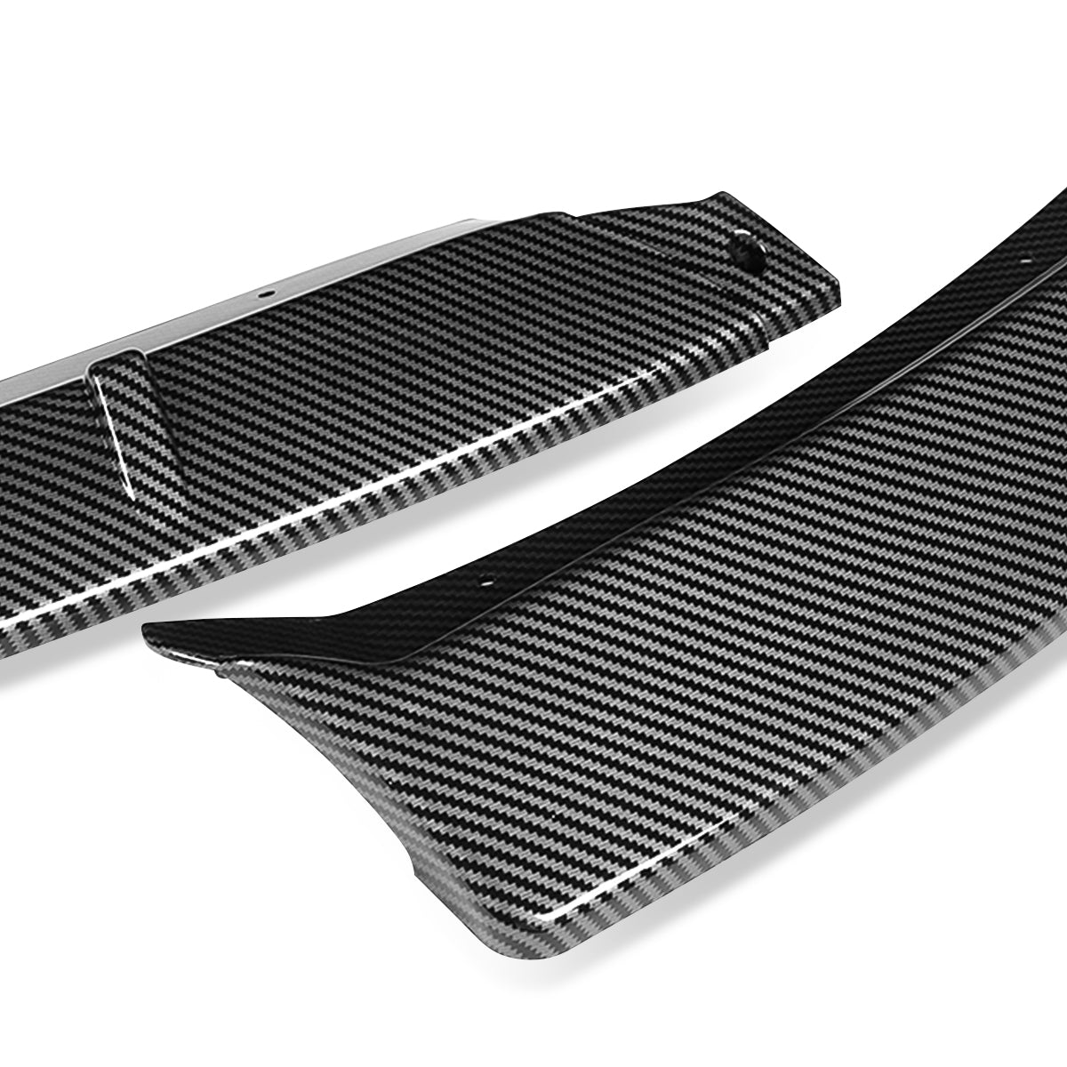 LIP FRONTAL 14-16 TOYOTA COROLLA - FITS LE,CE MODELS ONLY - REQUIRES DRILLING BUMPER FOR INSTALLATION - 3PC - CARBON FIBER LOOK
