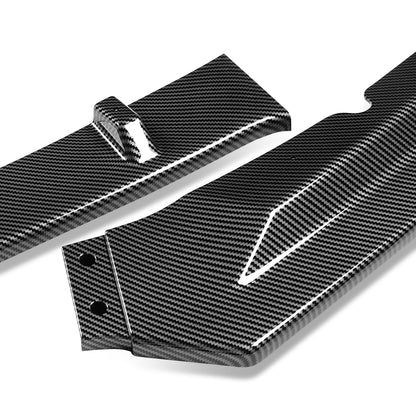 LIP FRONTAL 16-19 JAGUAR XE - REQUIRES DRILLING BUMPER FOR INSTALLATION - 3PC - CARBON FIBER LOOK