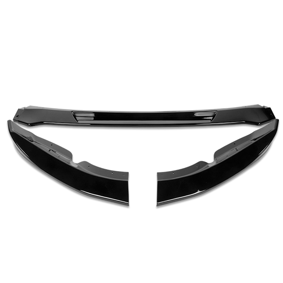LIP FRONTAL 09-12 NISSAN 370Z - REQUIRES DRILLING BUMPER FOR INSTALLATION - 3PC - PAINTED GLOSS BLACK