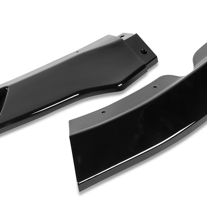 LIP FRONTAL 09-12 NISSAN 370Z - REQUIRES DRILLING BUMPER FOR INSTALLATION - 3PC - PAINTED GLOSS BLACK