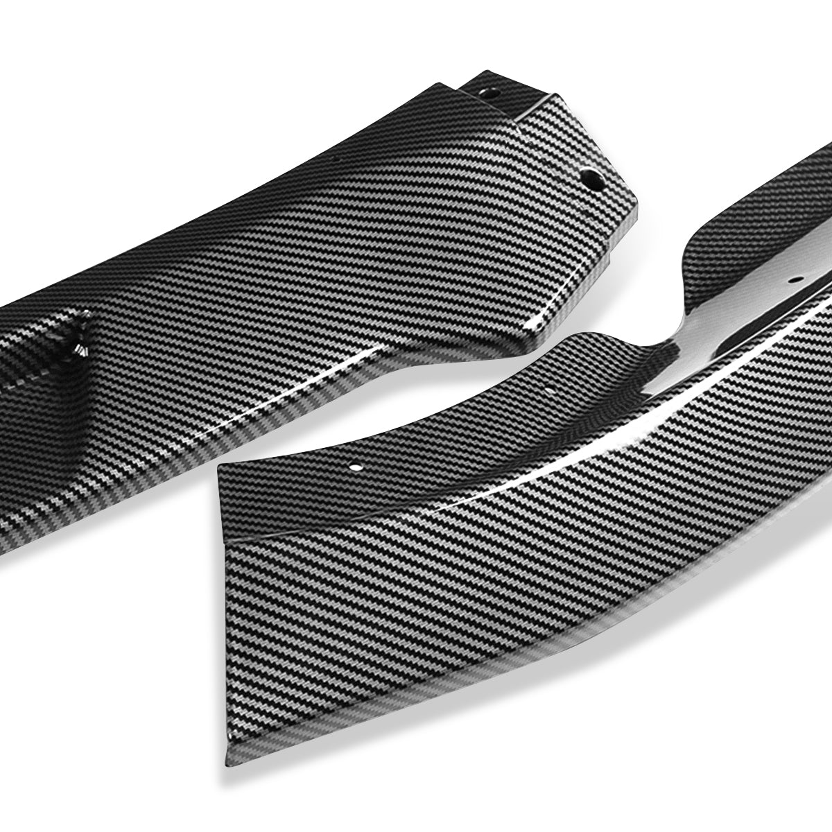 LIP FRONTAL 09-12 NISSAN 370Z - REQUIRES DRILLING BUMPER FOR INSTALLATION - 3PC - CARBON FIBER LOOK