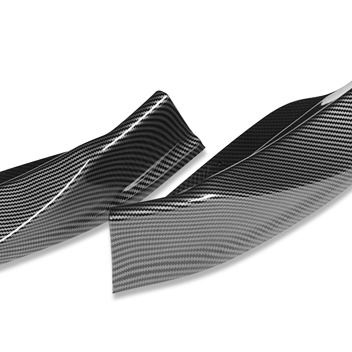 LIP FRONTAL 09-12 NISSAN 370Z - REQUIRES DRILLING BUMPER FOR INSTALLATION - 3PC - CARBON FIBER LOOK