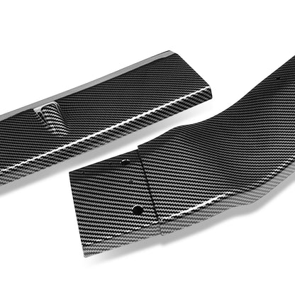 LIP FRONTAL 13-16 NISSAN ALTIMA SEDAN - REQUIRES DRILLING BUMPER FOR INSTALLATION - 3PC - CARBON FIBER LOOK