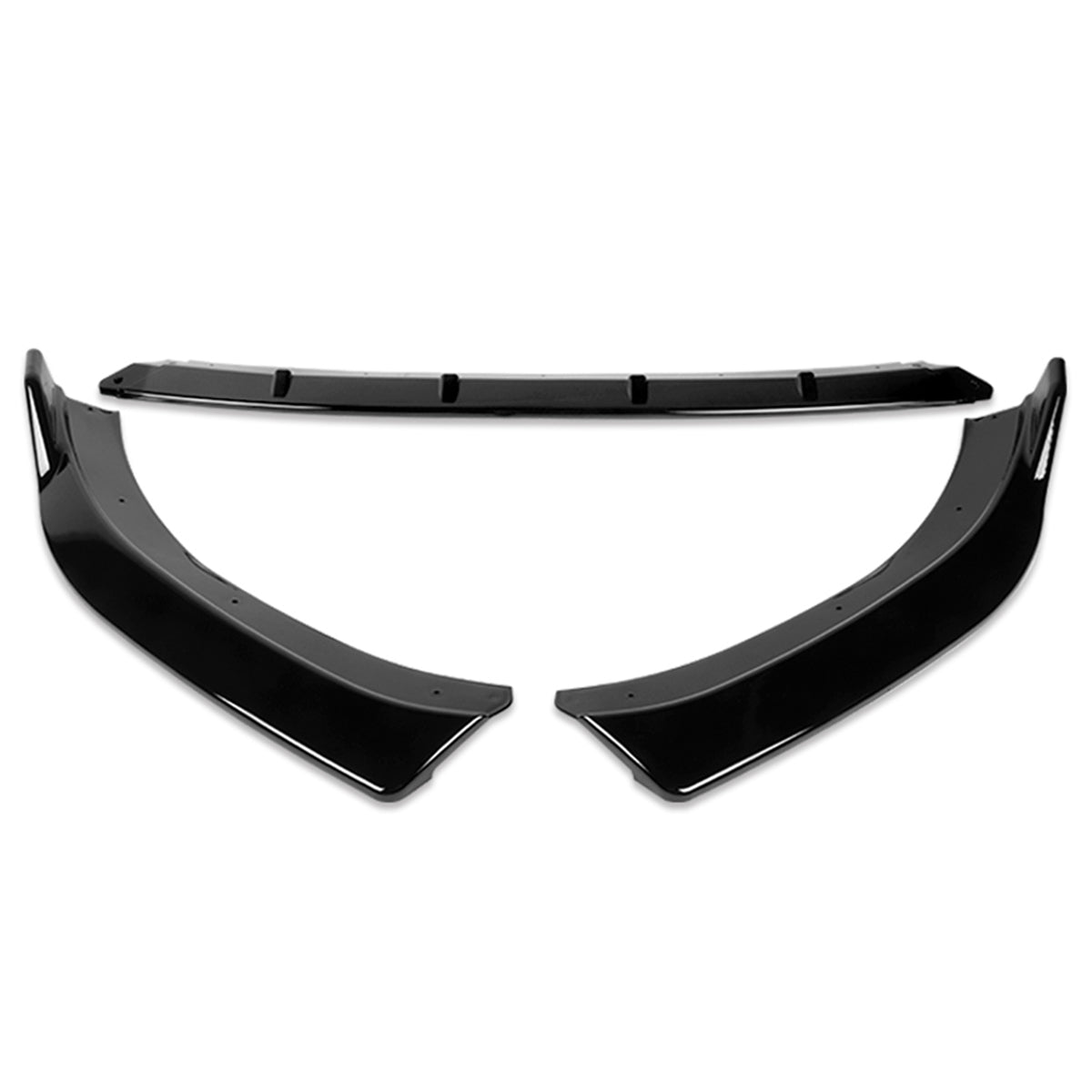 LIP FRONTAL 14-16 AUDI A3 - REQUIRES DRILLING BUMPER FOR INSTALLATION - 3PC - PAINTED GLOSS BLACK