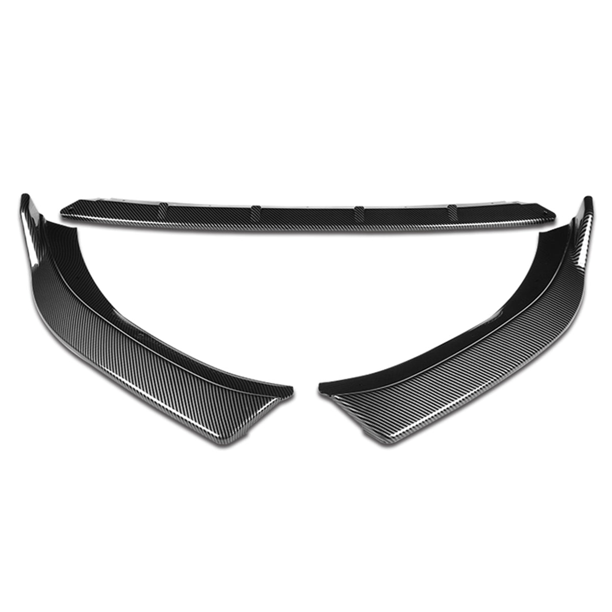 LIP FRONTAL 14-16 AUDI A3 - REQUIRES DRILLING BUMPER FOR INSTALLATION - 3PC - CARBON FIBER LOOK