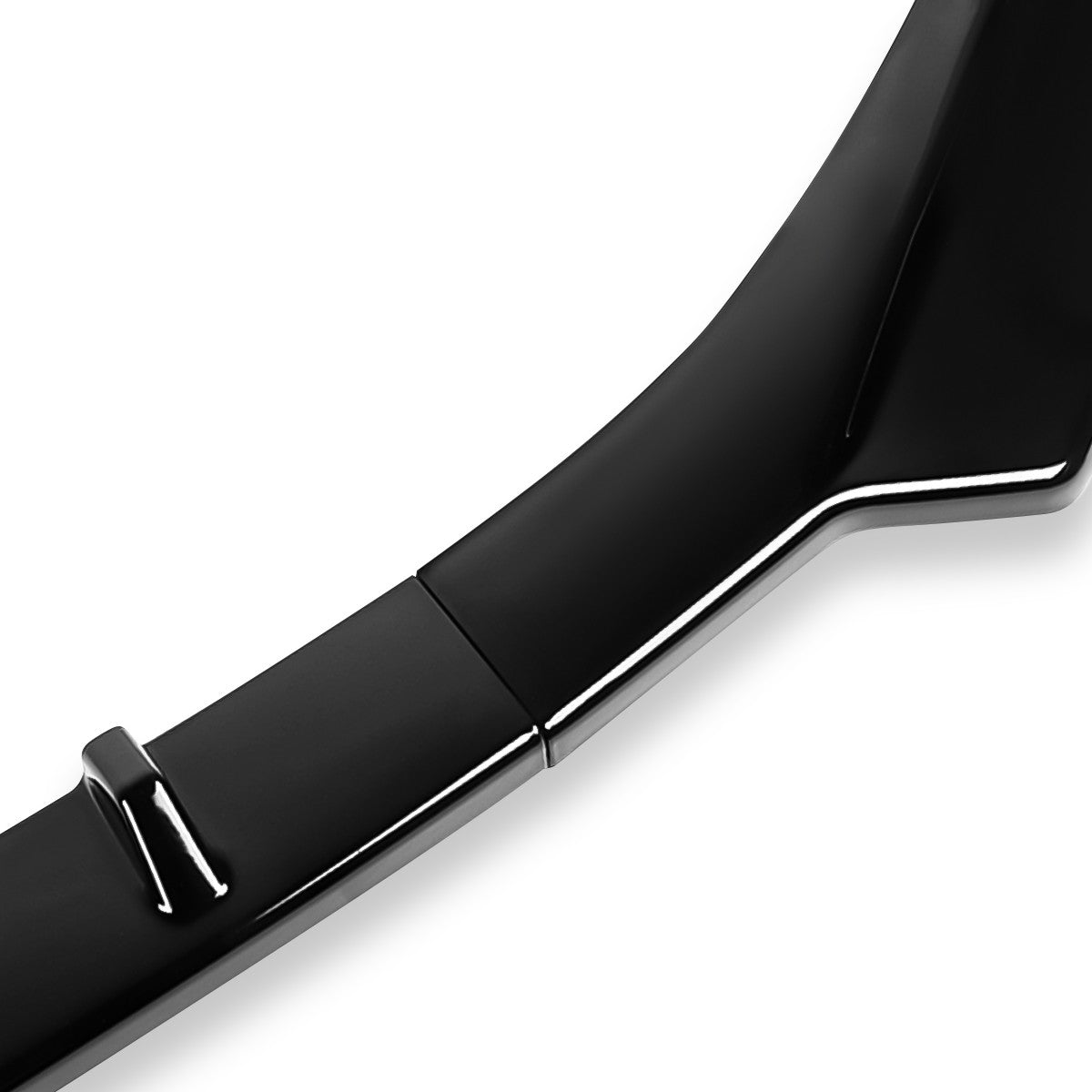 LIP FRONTAL 17-21 ALFA ROMEO GIULIA - REQUIRES DRILLING BUMPER FOR INSTALLATION - 3PC - PAINTED GLOSS BLACK