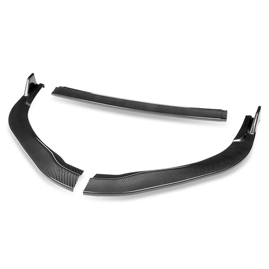 LIP FRONTAL 16-18 LEXUS ES300H, ES350 - REQUIRES DRILLING BUMPER FOR INSTALLATION - 3PC - CARBON FIBER LOOK