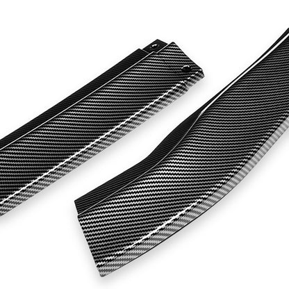 LIP FRONTAL 16-18 LEXUS ES300H, ES350 - REQUIRES DRILLING BUMPER FOR INSTALLATION - 3PC - CARBON FIBER LOOK