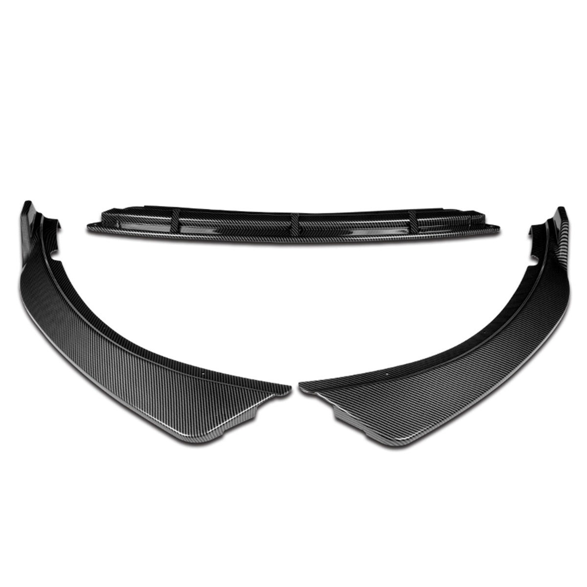 LIP FRONTAL 16-18 KIA OPTIMA - FITS LX, EX, LX-TURBO ONLY - REQUIRES DRILLING BUMPER FOR INSTALLATION - 3PC - CARBON FIBER LOOK
