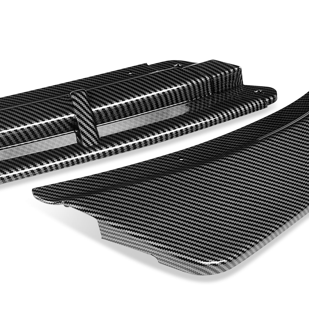 LIP FRONTAL 16-18 KIA OPTIMA - FITS LX, EX, LX-TURBO ONLY - REQUIRES DRILLING BUMPER FOR INSTALLATION - 3PC - CARBON FIBER LOOK