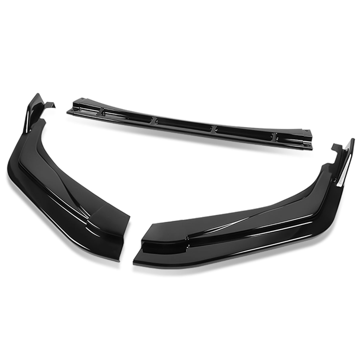 LIP FRONTAL 20-22 TOYOTA COROLLA XSE SE - REQUIRES DRILLING BUMPER FOR INSTALLATION - 3PC - PAINTED GLOSS BLACK