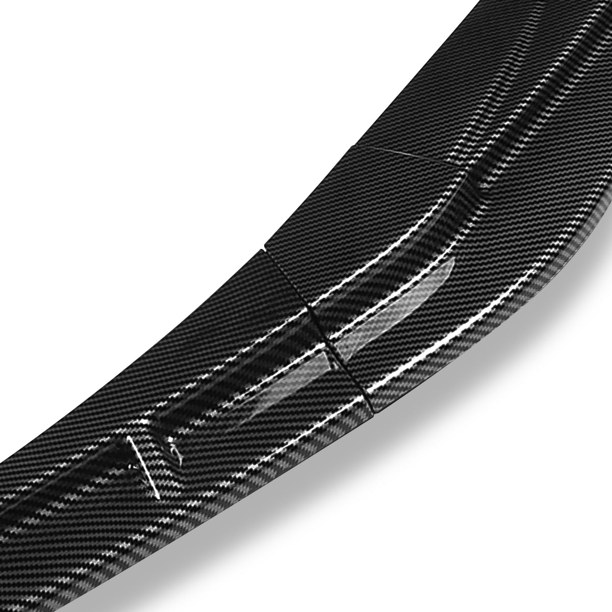 LIP FRONTAL 20-22 TOYOTA COROLLA XSE SE - REQUIRES DRILLING BUMPER FOR INSTALLATION - 3PC - CARBON FIBER LOOK
