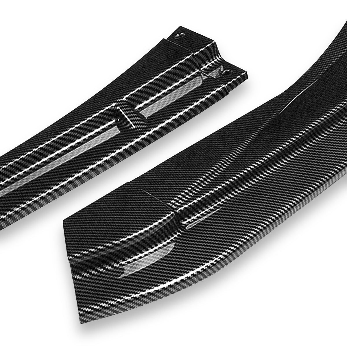 LIP FRONTAL 20-22 TOYOTA COROLLA XSE SE - REQUIRES DRILLING BUMPER FOR INSTALLATION - 3PC - CARBON FIBER LOOK