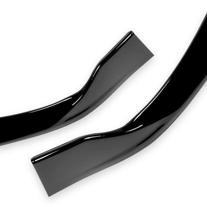 LIP FRONTAL 16-20 TESLA MODEL S - REQUIRES DRILLING BUMPER FOR INSTALLATION - 3PC - PAINTED GLOSS BLACK