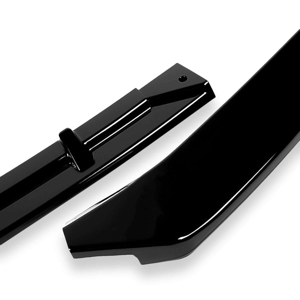 LIP FRONTAL 16-20 TESLA MODEL S - REQUIRES DRILLING BUMPER FOR INSTALLATION - 3PC - PAINTED GLOSS BLACK