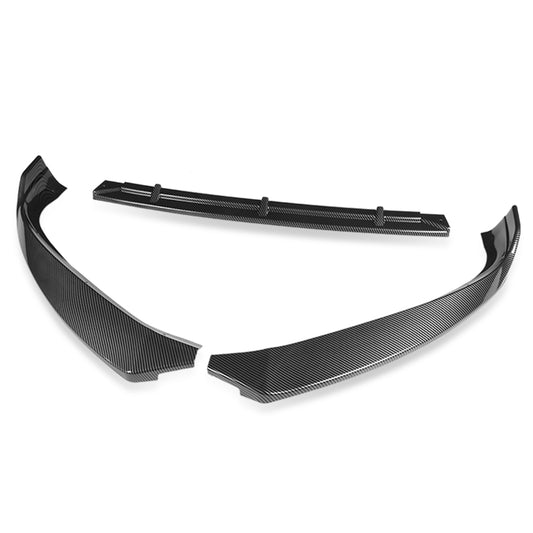 LIP FRONTAL 16-20 TESLA MODEL S - REQUIRES DRILLING BUMPER FOR INSTALLATION - 3PC - CARBON FIBER LOOK