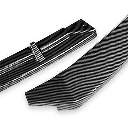 LIP FRONTAL 16-20 TESLA MODEL S - REQUIRES DRILLING BUMPER FOR INSTALLATION - 3PC - CARBON FIBER LOOK