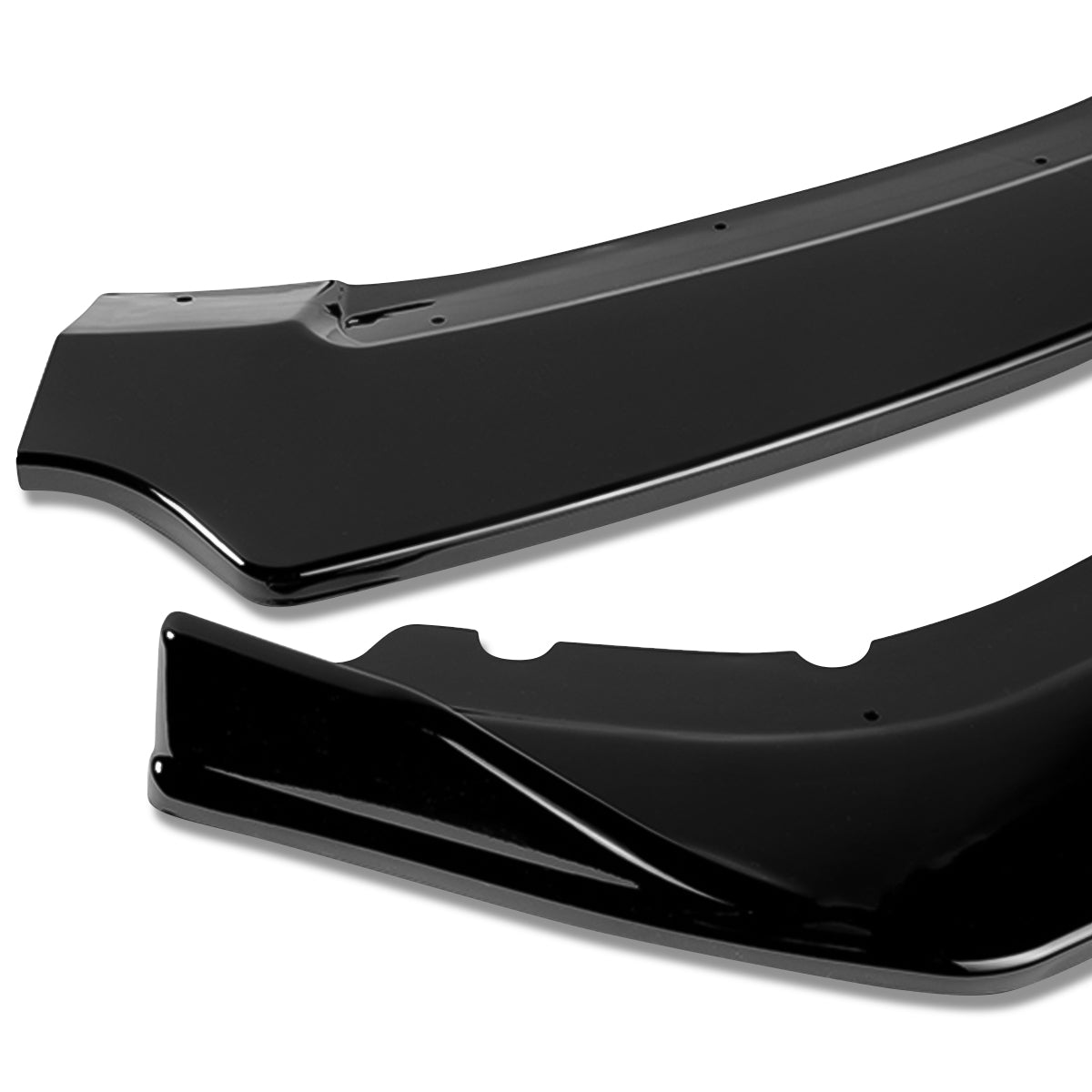 LIP FRONTAL 16-20 HONDA CIVIC SEDAN / COUPE - REQUIRES DRILLING BUMPER FOR INSTALLATION - 3PC - PAINTED GLOSS BLACK