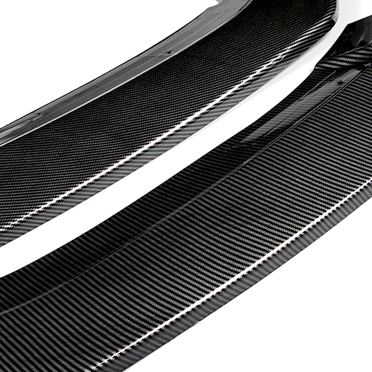 LIP FRONTAL 16-20 HONDA CIVIC SEDAN / COUPE - REQUIRES DRILLING BUMPER FOR INSTALLATION - 3PC - CARBON FIBER LOOK
