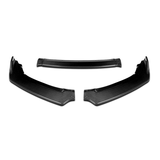 LIP FRONTAL 16-20 HONDA CIVIC SEDAN / COUPE - REQUIRES DRILLING BUMPER FOR INSTALLATION - 3PC - REAL CARBON FIBER