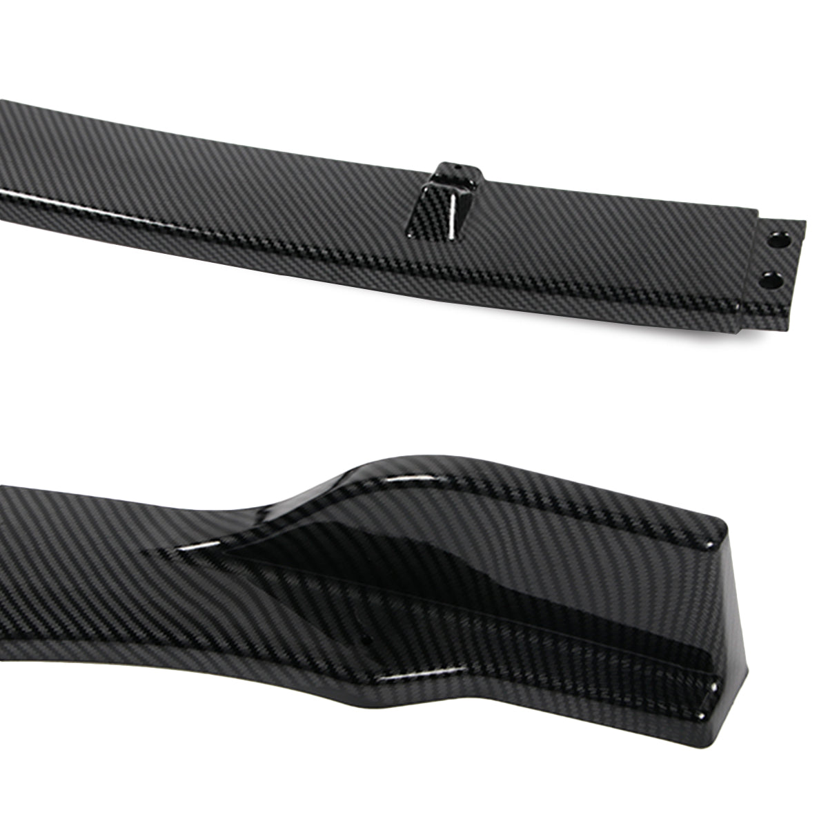 LIP FRONTAL 18-22 TOYOTA CAMRY - FITS SE, XSE MODELS ONLY - REQUIRES DRILLING BUMPER FOR INSTALLATION - 3PC - CARBON FIBER LOOK