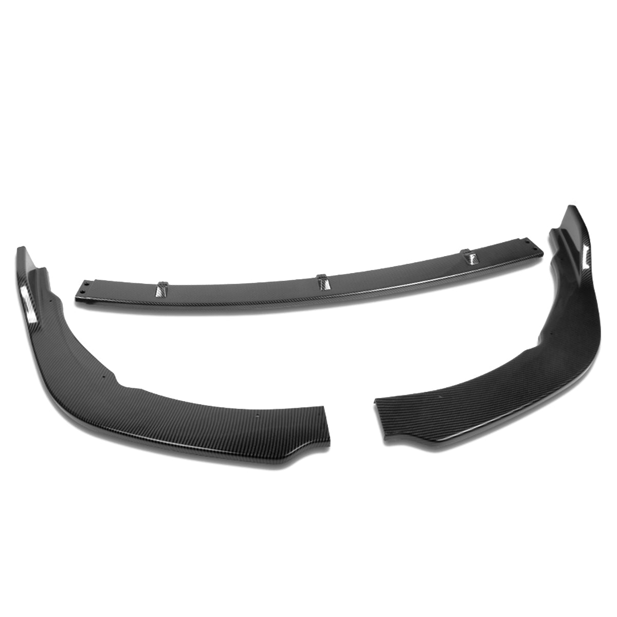 LIP FRONTAL 18-22 TOYOTA CAMRY - FITS SE, XSE MODELS ONLY - REQUIRES DRILLING BUMPER FOR INSTALLATION - 3PC - CARBON FIBER LOOK