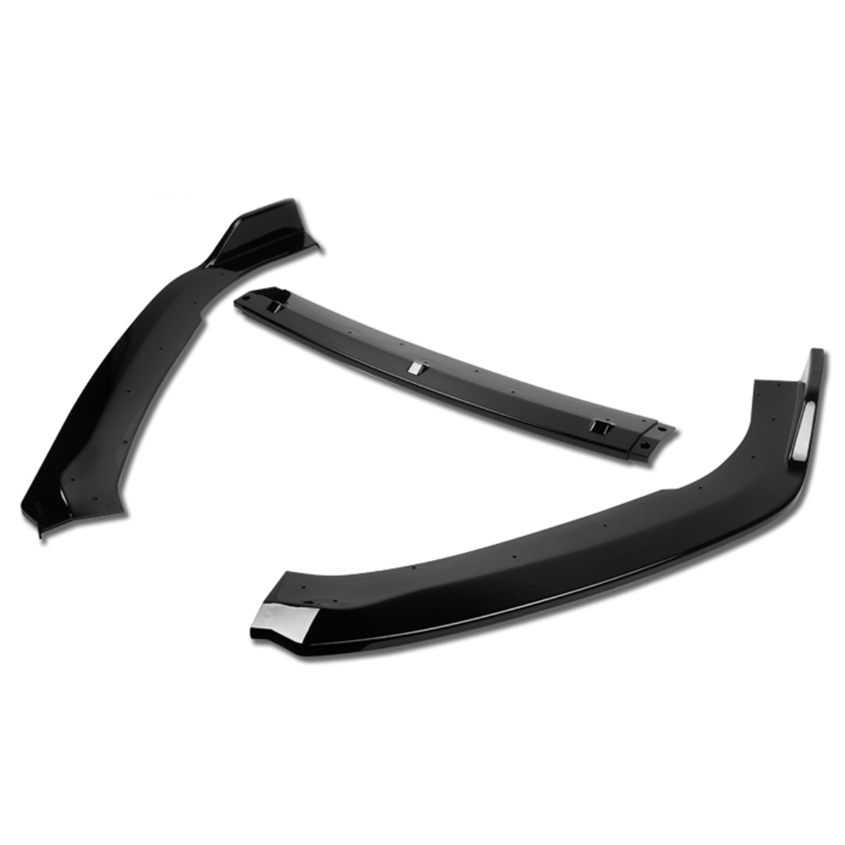 LIP FRONTAL 18-22 HONDA ACCORD SEDAN - REQUIRES DRILLING BUMPER FOR INSTALLATION - 3PC - PAINTED GLOSS BLACK