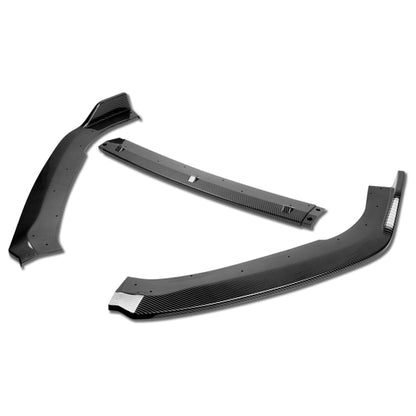 LIP FRONTAL 18-22 HONDA ACCORD SEDAN - REQUIRES DRILLING BUMPER FOR INSTALLATION - 3PC - CARBON FIBER LOOK