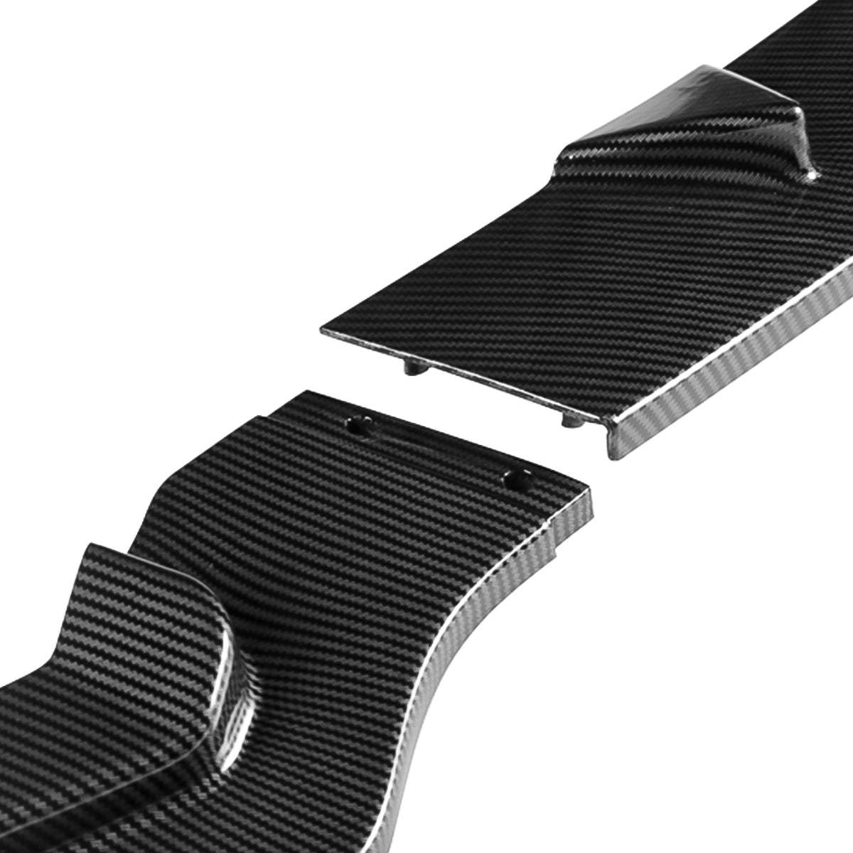 LIP FRONTAL 14-17 INFINITI Q50 - FITS SPORT MODELS ONLY - REQUIRES DRILLING BUMPER FOR INSTALLATION - 3PC - CARBON FIBER LOOK