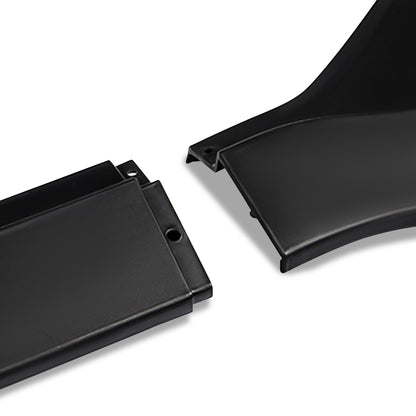 LIP FRONTAL 15-17 FORD MUSTANG GT WITHOUT PERFORMANCE OR 50TH PACKAGE - REQUIRES DRILLING BUMPER FOR INSTALLATION - 3PC - MATTE BLACK
