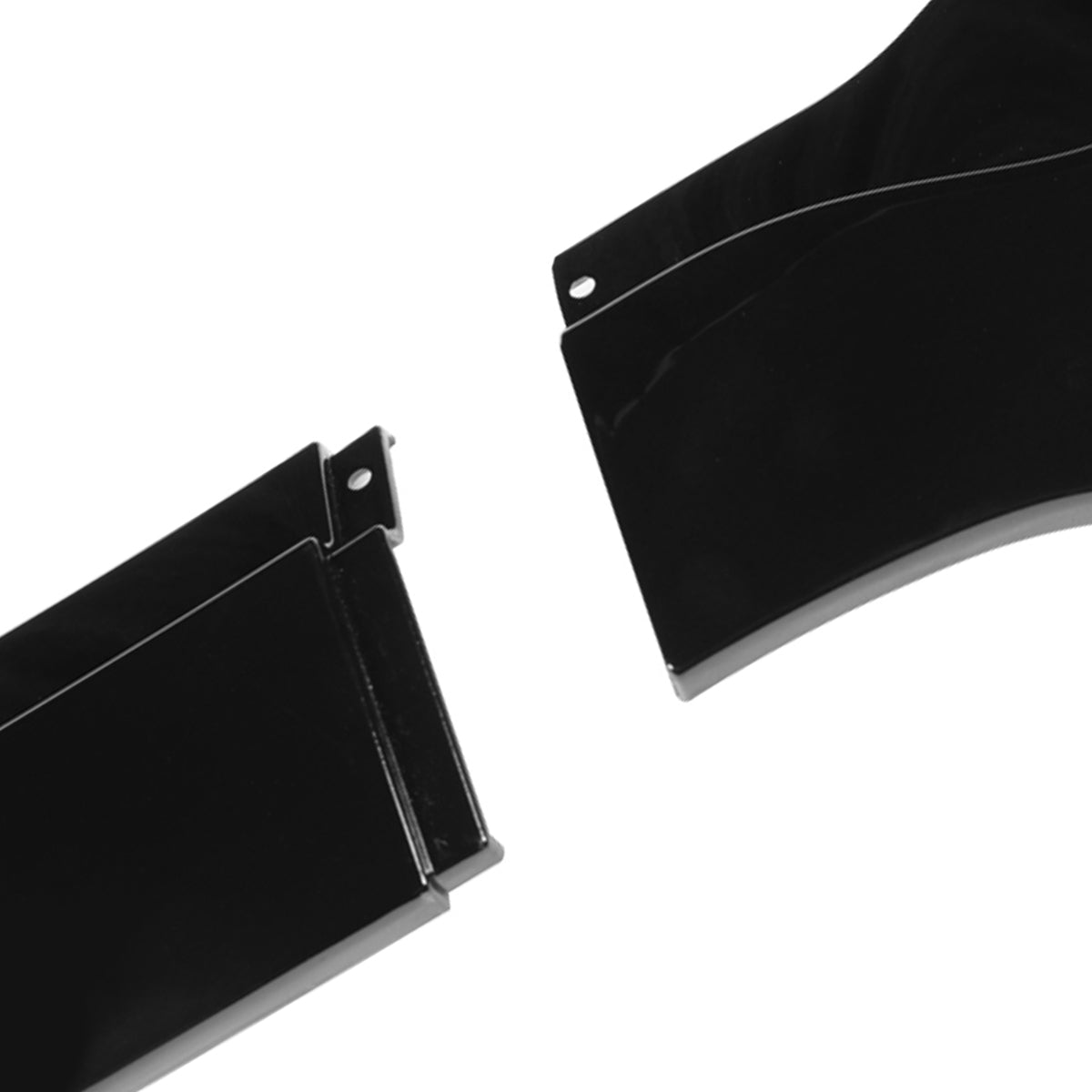 LIP FRONTAL 15-17 FORD MUSTANG GT WITHOUT PERFORMANCE OR 50TH PACKAGE - REQUIRES DRILLING BUMPER FOR INSTALLATION - 3PC - PAINTED GLOSS BLACK