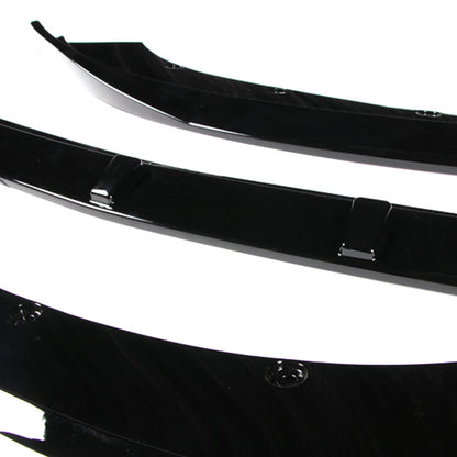 LIP FRONTAL 15-17 FORD MUSTANG GT WITHOUT PERFORMANCE OR 50TH PACKAGE - REQUIRES DRILLING BUMPER FOR INSTALLATION - 3PC - PAINTED GLOSS BLACK