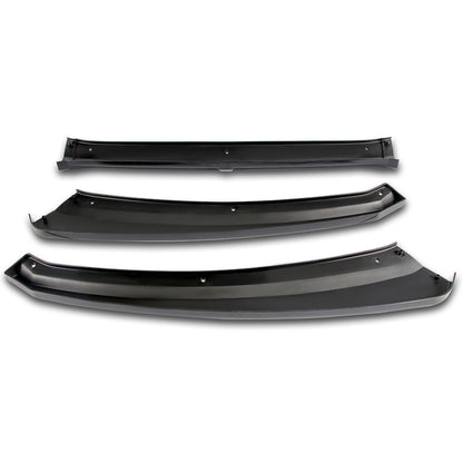 LIP FRONTAL 15-18 FORD FOCUS - REQUIRES DRILLING BUMPER FOR INSTALLATION - 3PC - PAINTED GLOSS BLACK