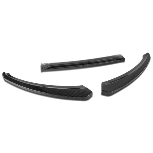 LIP FRONTAL 15-18 FORD FOCUS - REQUIRES DRILLING BUMPER FOR INSTALLATION - 3PC - CARBON FIBER LOOK