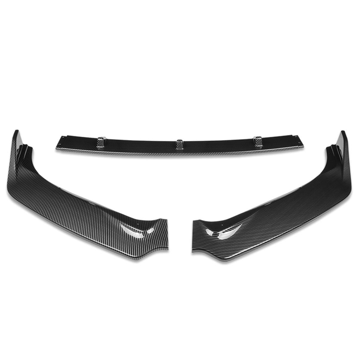 LIP FRONTAL 16-19 NISSAN SENTRA - REQUIRES DRILLING BUMPER FOR INSTALLATION - 3PC - CARBON FIBER LOOK
