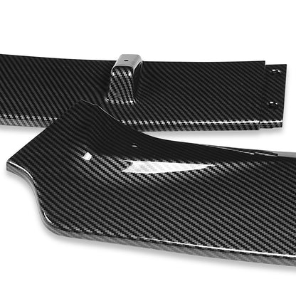 LIP FRONTAL 16-19 NISSAN SENTRA - REQUIRES DRILLING BUMPER FOR INSTALLATION - 3PC - CARBON FIBER LOOK