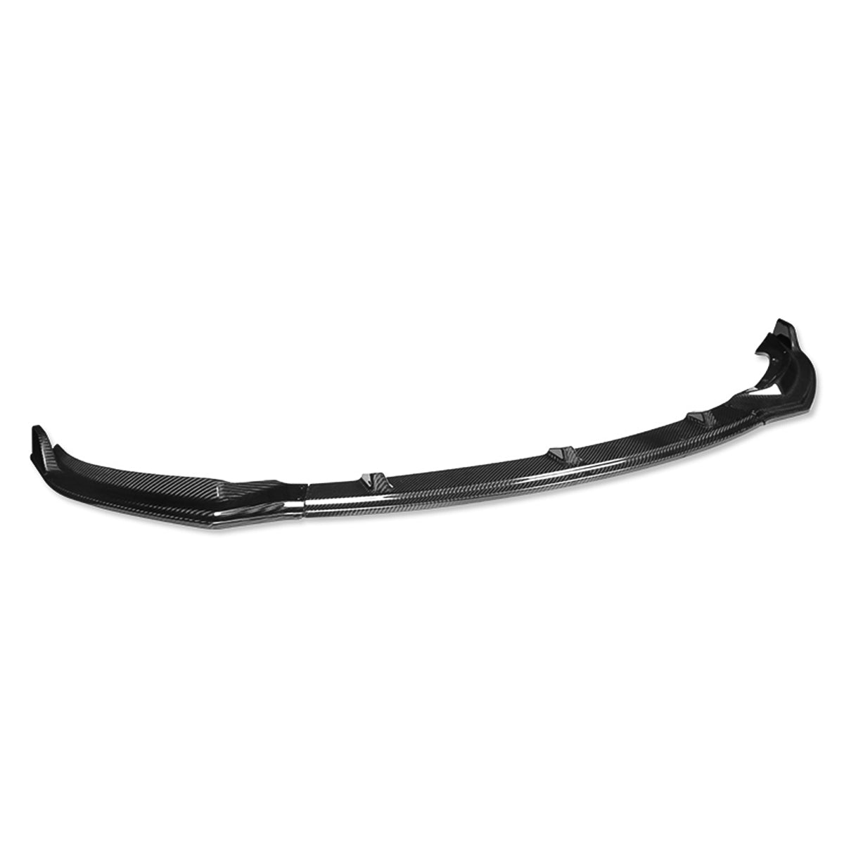 LIP FRONTAL 17-21 TESLA MODEL 3 - REQUIRES DRILLING BUMPER FOR INSTALLATION - 3PC - REAL CARBON FIBER