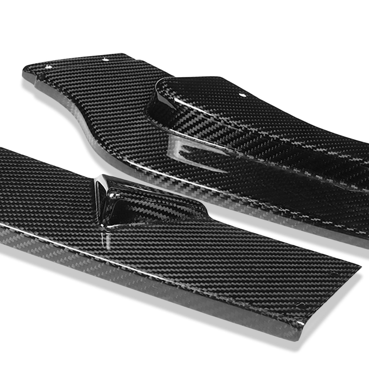 LIP FRONTAL 14-17 INFINITI Q50 - FITS NON SPORT MODELS ONLY - REQUIRES DRILLING BUMPER FOR INSTALLATION - 3PC - REAL CARBON FIBER