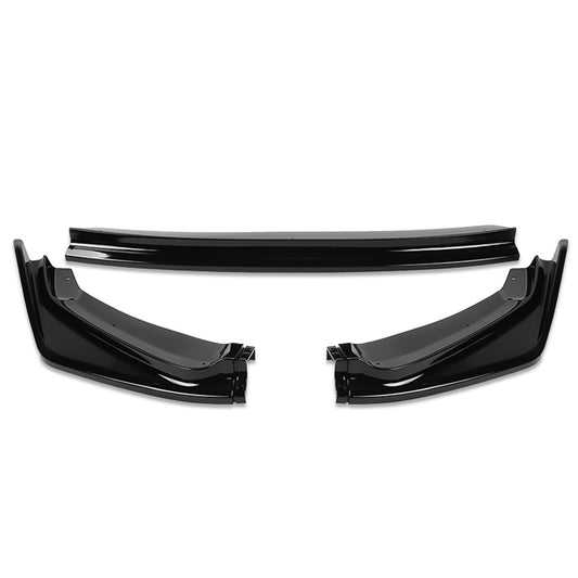 LIP FRONTAL 14-17 HONDA FIT - REQUIRES DRILLING BUMPER FOR INSTALLATION - 3PC - PAINTED GLOSS BLACK