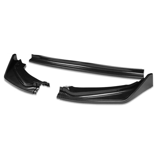 LIP FRONTAL 14-17 HONDA FIT - REQUIRES DRILLING BUMPER FOR INSTALLATION - 3PC - CARBON FIBER LOOK
