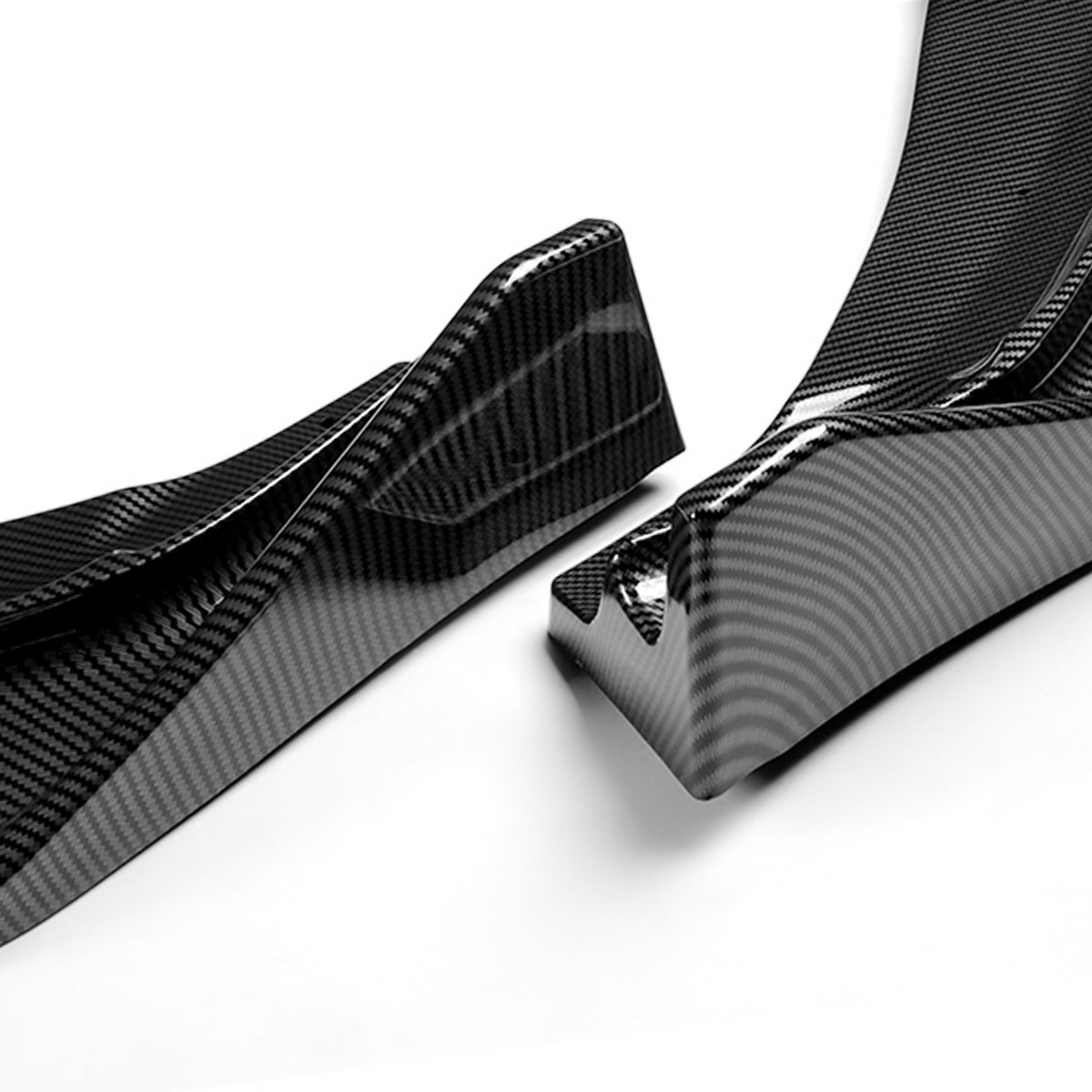 LIP FRONTAL 14-17 HONDA FIT - REQUIRES DRILLING BUMPER FOR INSTALLATION - 3PC - CARBON FIBER LOOK