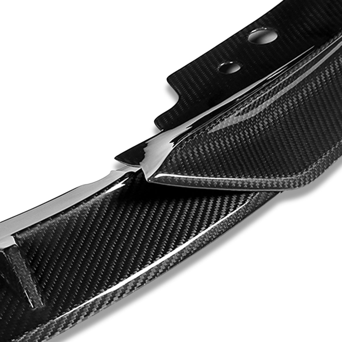 LIP FRONTAL 19-21 BMW G20, 330E, M340I, M340I XDRIVE, 330I - FITS MODELS WITH M-SPORT FRONT BUMPER - REQUIRES DRILLING BUMPER FOR INSTALLATION - 3PC - REAL CARBON FIBER