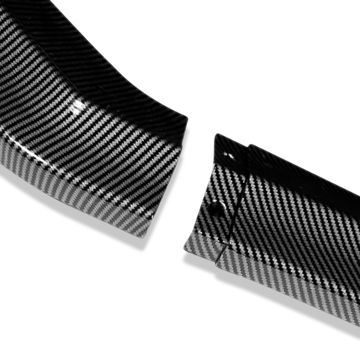 LIP FRONTAL 15-21 SUBARU WRX STI SEDAN - REQUIRES DRILLING BUMPER FOR INSTALLATION - 3PC - CARBON FIBER LOOK