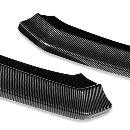 LIP FRONTAL 15-21 SUBARU WRX STI SEDAN - REQUIRES DRILLING BUMPER FOR INSTALLATION - 3PC - CARBON FIBER LOOK